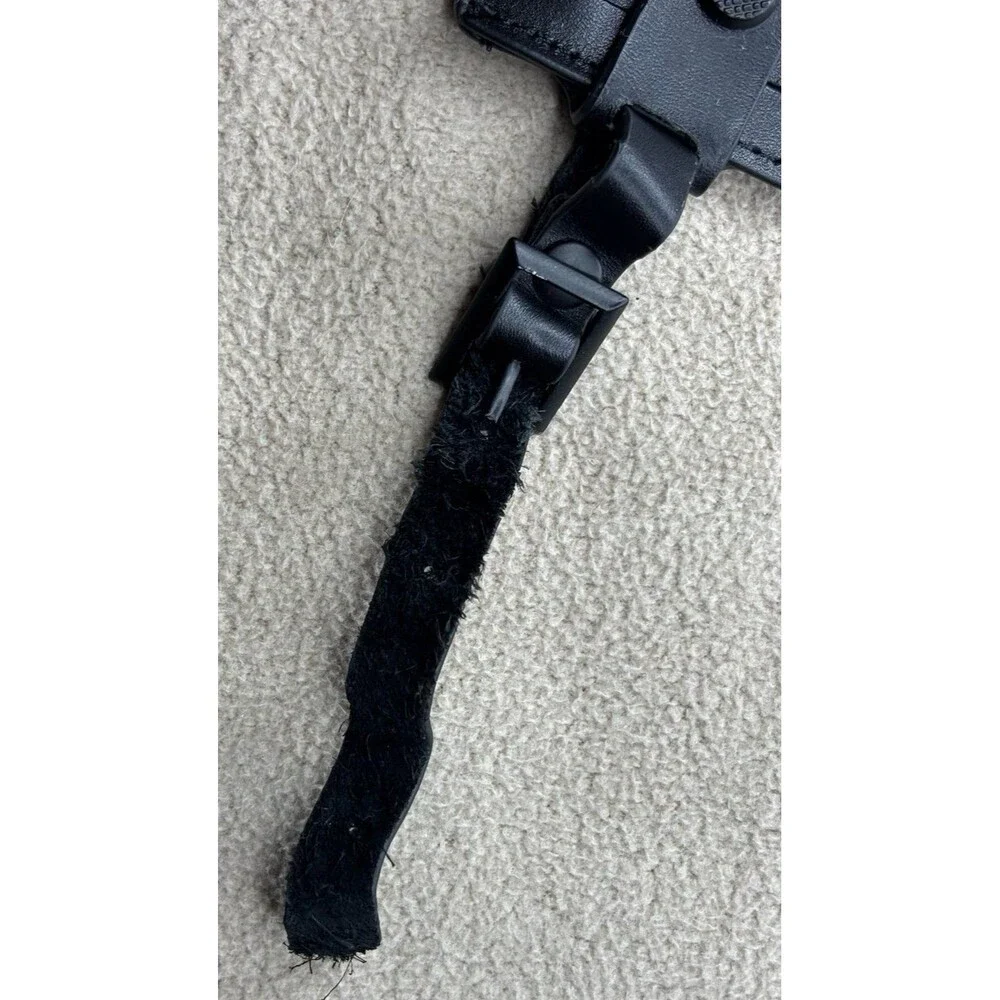 MyGoFlight Black Leather Luggage Tag MGF